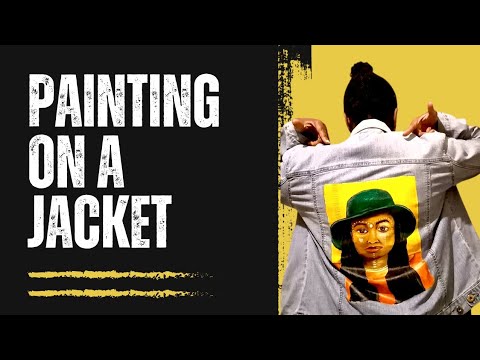 Interactive vlog 1: painting on a jeans jacket with acrylic paints ...