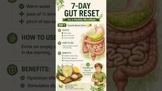7 Day Gut reset-Stop bloating fast#shorts #viral #trending#challenge