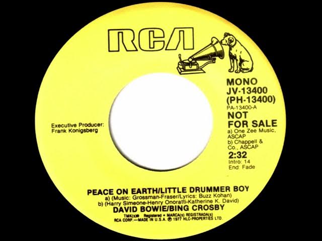 Bing Crosby, David Bowie - Peace On Earth / Little Drummer Boy - stereo