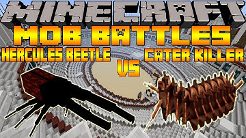 Minecraft Mob Battles Season 2: Hercules Beetle Vs. Cater Killer - This Is My Nightmare