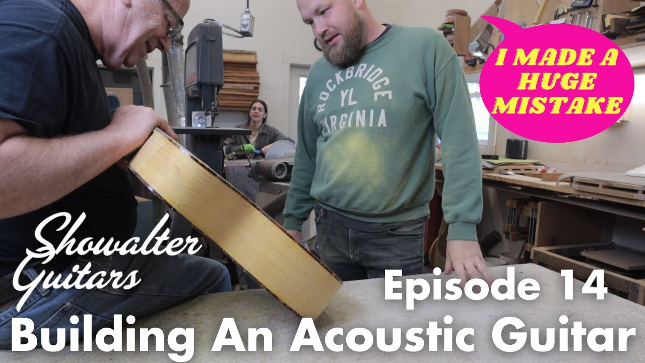 I sanded through the side of my guitar. Building my first guitar Episode 14 with 