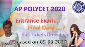 AP POLYCET 2020 FINAL ENTRANCE EXAM DATE ROFFICIAL RELEASE & HALL TICKETSeleased| OFFICIAL|LIVE |