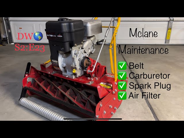 McLane maintenance - How to replace Belt, Carburetor, Air filter, & Spark  Plug DW🌎 S2:E23 