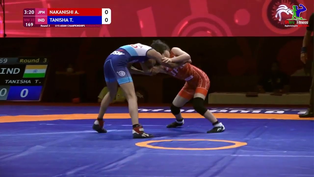 WW 33KG FS | NAKANISHI A. (JPN) VS TANISHA (IND) | U15 ASIAN CHAMPIONSHIP |