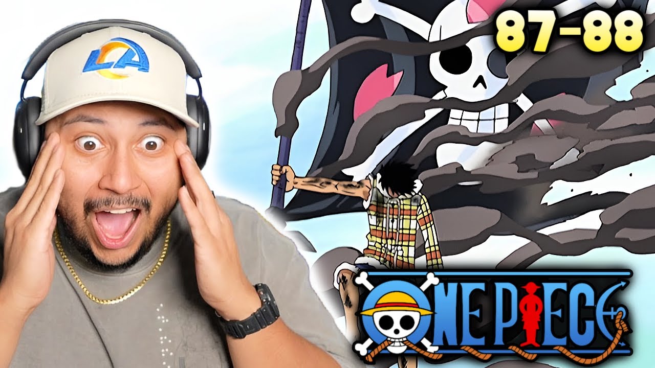 I FORCED Myself to watch ONE PIECE for THE FIRST TIME .. Episode 87-88 (REACTION) 