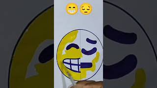 Easy mix emoji drawing 😱😱 ideas for beginners | #shorts |