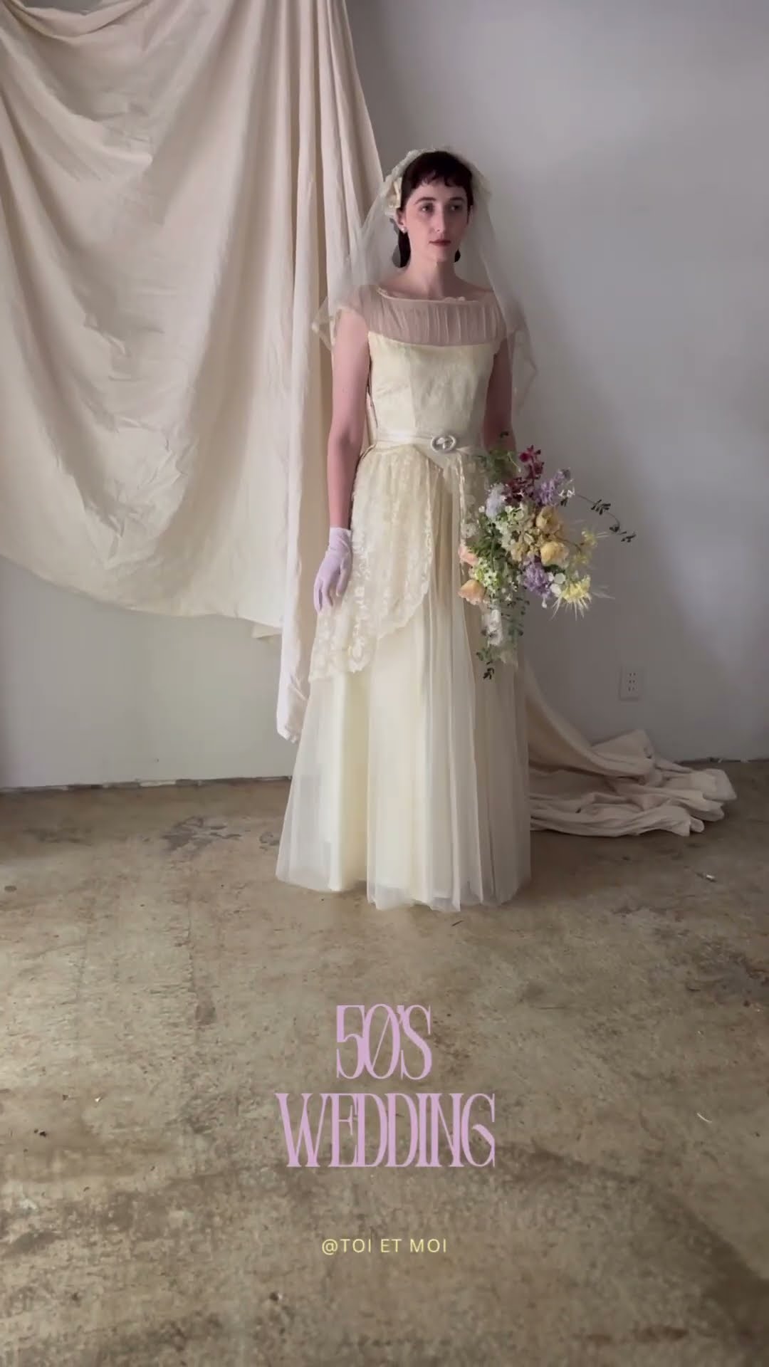 50年代ウエディングスタイル👰‍♀️👑💐#結婚式 #ウェディング