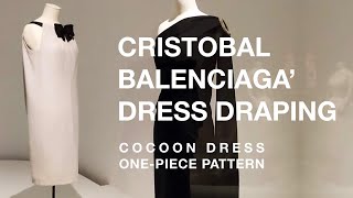 Draping Balenciaga' cocoon dress