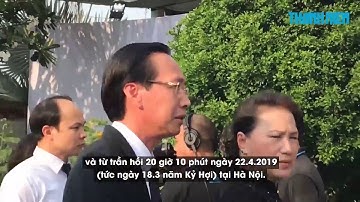 Thủ tướng, Chủ tịch quốc hội thăm nơi an nghỉ cuối cùng của đại tướng Lê Đức Anh