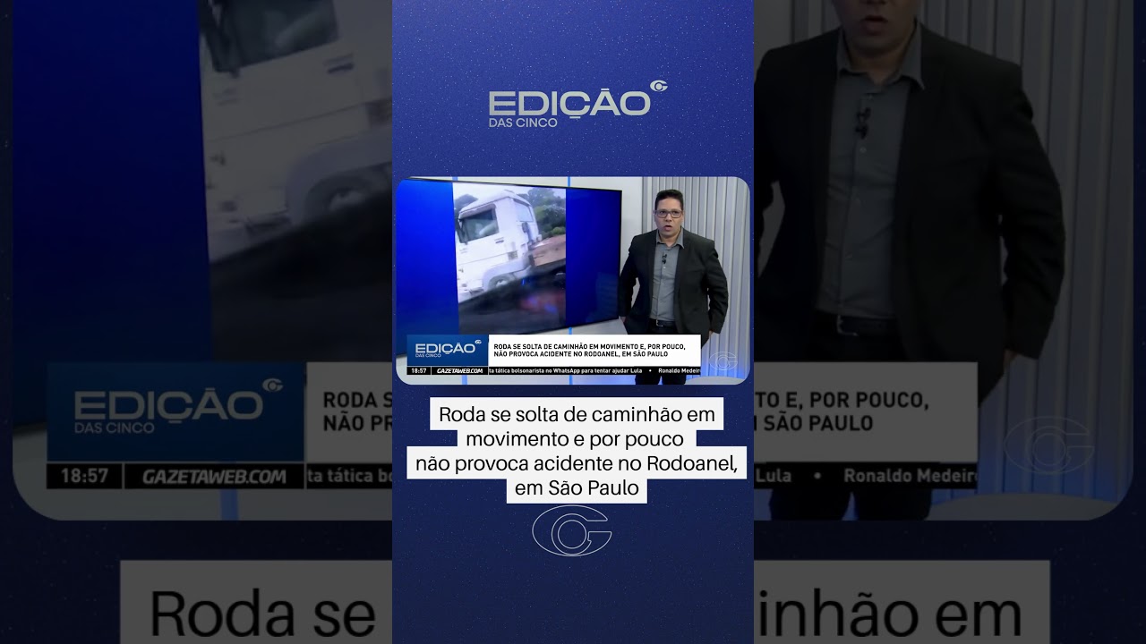 Roda de caminhão se solta no Rodoanel