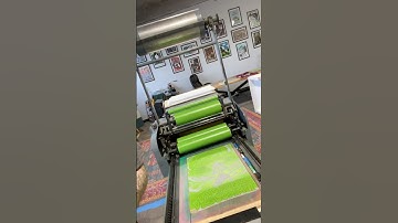 “First Color Reveal!  Reduction Linocut Printmaking Process”