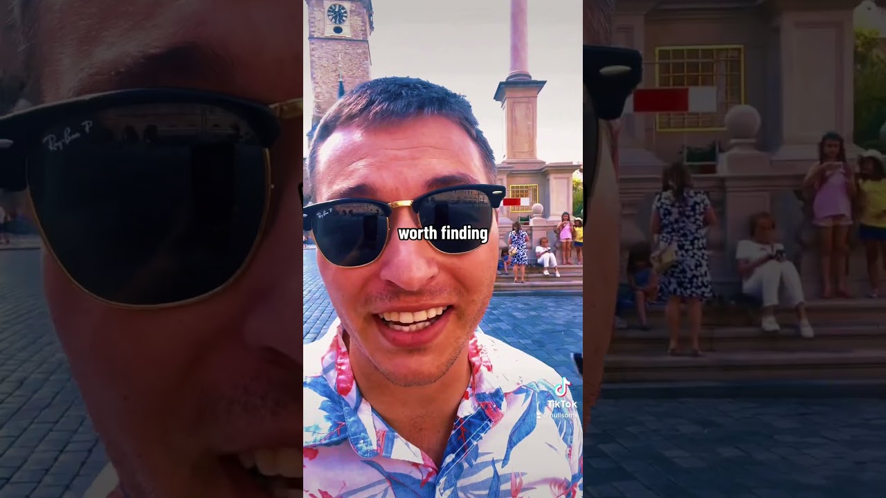 BLUE 👻 on the Geocaching map is a Virtual Cache, VC and this video shows you the best VC in Prague!