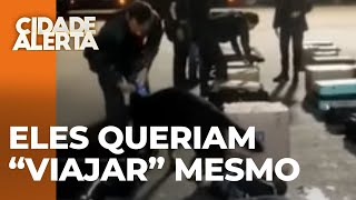 Polícia realiza operação na rodoviária de Curitiba e prende três passageiros com drogas nas malas