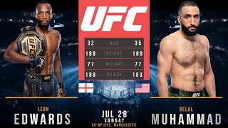 LEON EDWARDS vs BELAL MUHAMMAD FULL FIGHT UFC 304 MANCHESTER