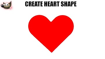 How to Draw a Perfect Heart Shape in GIMP | Easy GIMP Shape Tutorial for Beginners