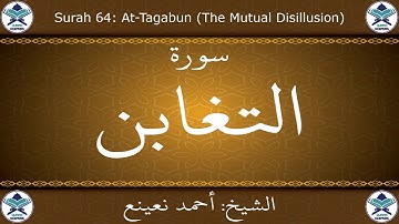 القرآن الكريم بصوت احمد نعينع - سورة التغابن
