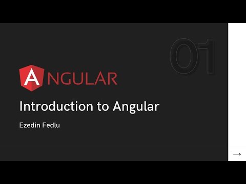 Introduction to angular - part 1 - YouTube