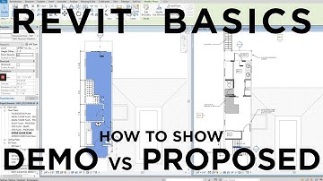 Revit Architecture: How to Show DEMO vs NEW to create demo plans and proposed plans | BIM Modeling
