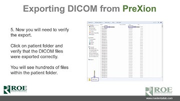 PreXion - how to export DICOM files