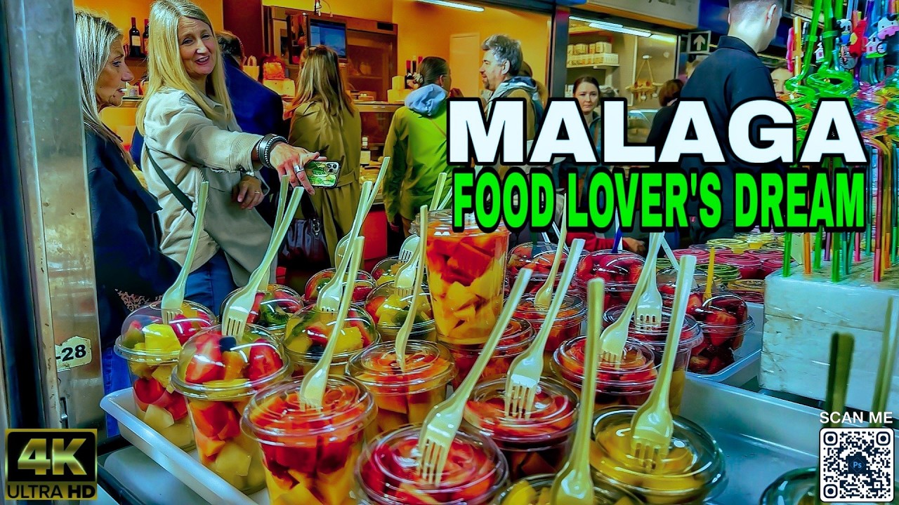 👉 This Malaga Market Is a Food Lover's Dream | Atarazanas Walk [4K]