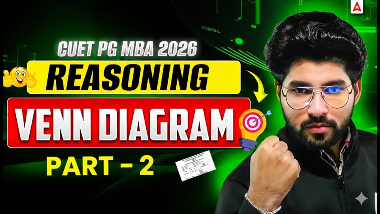 CUET PG MBA 2026 | Reasoning Venn Diagram Part-2