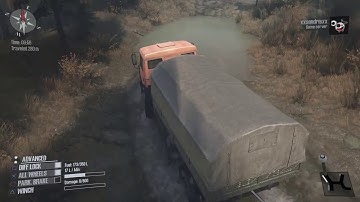 Spintires Mudrunner PS4 : (Fastest way) Complete the map in one go- The Bog