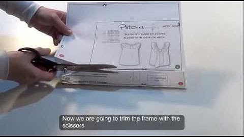 How to print and assemble a pdf pattern