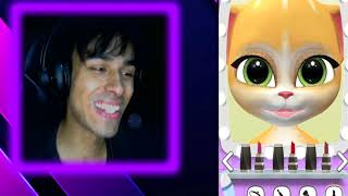 TESTEI O APP ASSUSTADOR DA  TALKING EMMA A GATINHA GRÁVIDA *ela é assustadora* screenshot 3