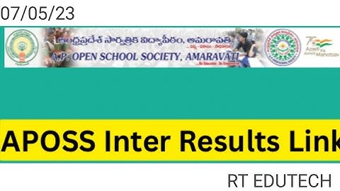 APOSS INTER RESULT 2023 RELEASED DATE DECLARED | HOW TO CHECK RESULT | ANDHRA PRADESH INTER RESULT