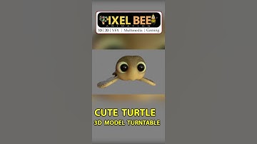 cute turtle 3d model turntable / Pixelbeeanimation / srinuyadav