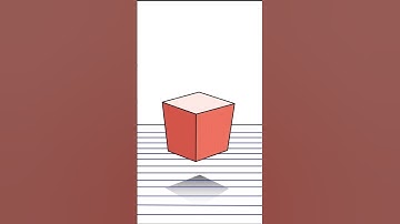 How to draw 3D floating cube  liwe #music 3D drawing tutorial