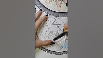 Simple Spirograph Art #artshorts #satisfyingvideo #simple #trendy