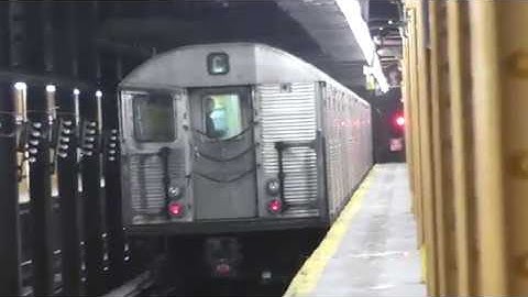 IND 8th Ave Line: R179 R32 & R46 C Trains at 155th St St. Nicholas Ave (PM Rush Hour)