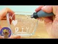 DIY Gift Idea ENGRAVING GLASS | Testing Dremel 3000