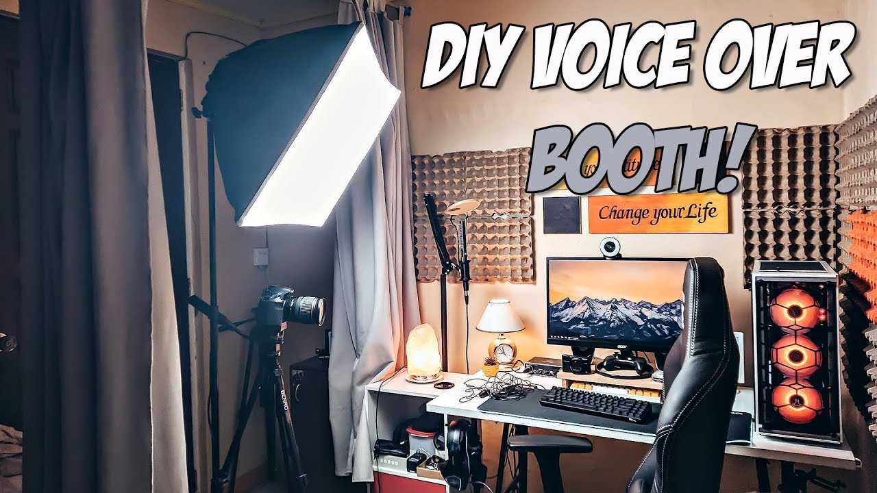 DIY Voice Over Booth Using Curtains! - How to Reduce Echo in Room - YouTube