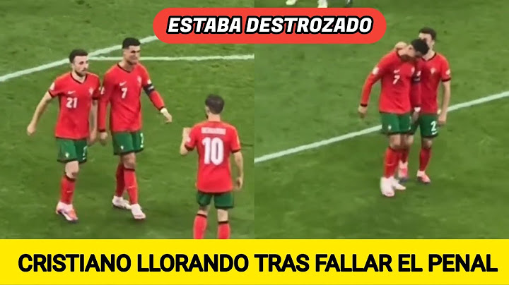CRISTIANO RONALDO LLORANDO TRAS FALLAR UN PENAL Y SUS COMPAÑEROS LO CONSUELAN