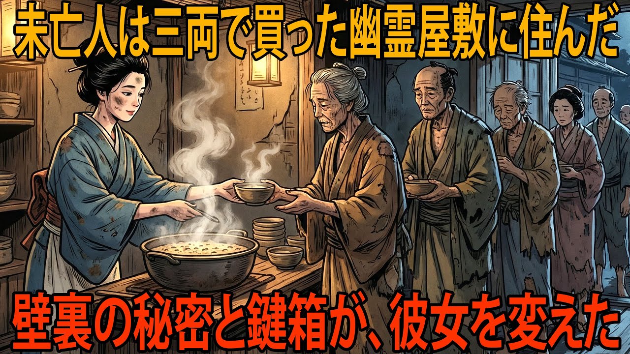 祟られた凶家を買った若い未亡人が粥屋を始めた結果、村の偏見を温もりで溶かした民話｜民話｜野談｜時代劇｜昔話｜説話｜オーディオブック｜伝説