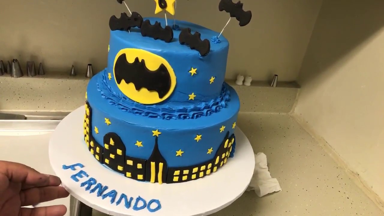 Decorando pastel de Batman - YouTube