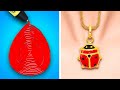 LADYBUG NECKLACE! 🐞 Cool DIY Ideas &amp; Crafts for Creatives: Hot Glue and 3D Pen Magic ✨