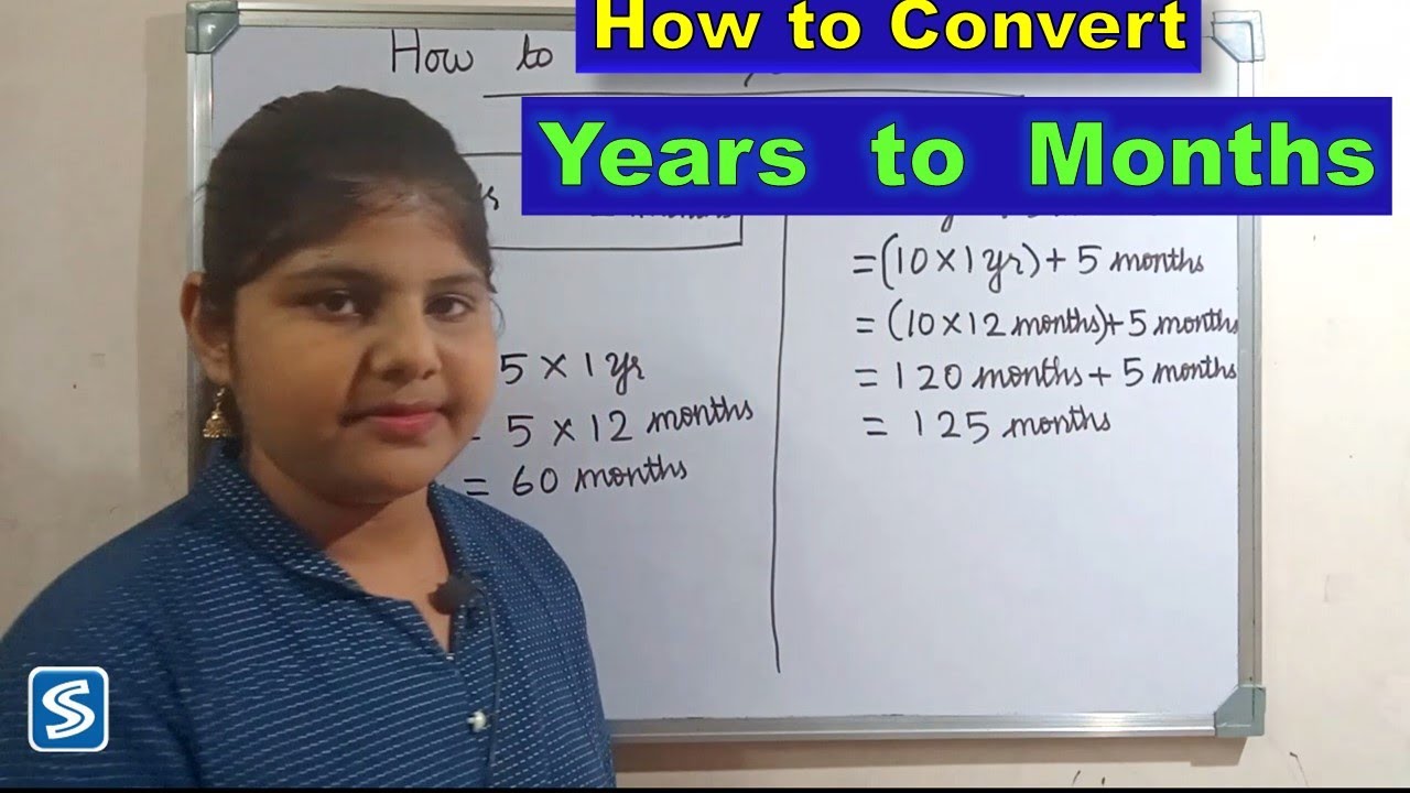 How To Convert Years Into Months | Years Into Months