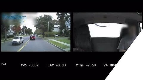 Delivery Van Driver Texting - Hard Brake ​​​| DriveCam Video