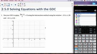 Solving Equations graphically using the HP Prime
