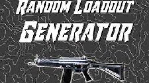 MW3 Bt w/ a random loadout generator 🫣😳