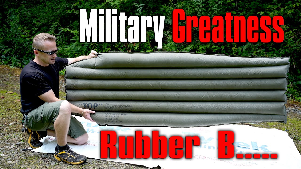 US Military Self-Inflating Sleeping Pad Mattress Inflatable OD Sleep Mat FAIR 