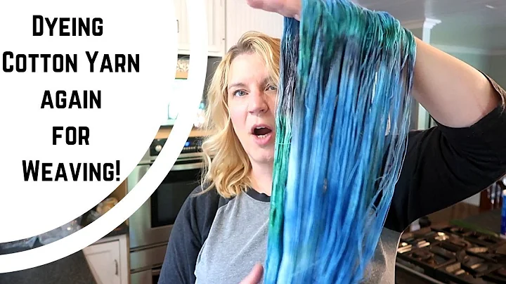Dyeing Cotton Again! Plant Fiber Dyeing with Reactive Dyes from Dharma For Weaving Towels!
