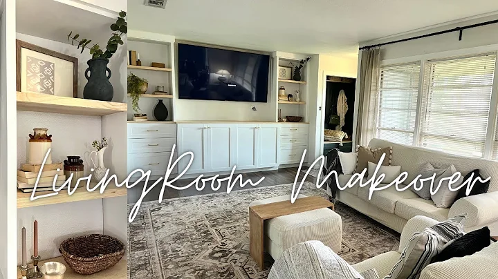 EXTREME DIY LIVING ROOM MAKEOVER | Living Room Decor on a Budget