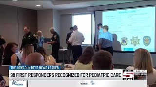 VIDEO: 98 Lowcountry first responders thanked for dedication to pediatric care
