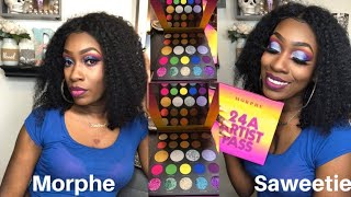 Morphe x Saweetie | 24A Artist Pass Palette | Review Tutorial