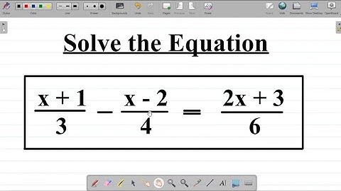 Linear Equations: How to Solve Linear Equations Involving Fractions. #excellenceacademy #fractions
