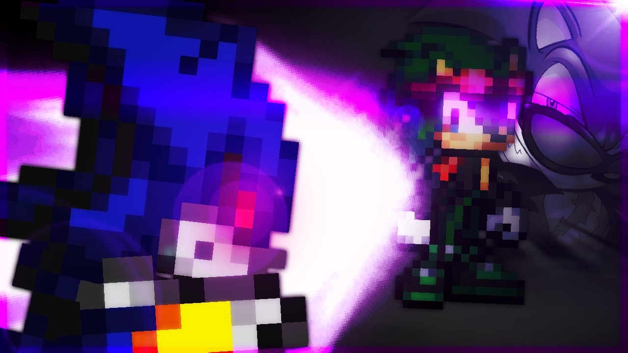 Scourge vs Metal Sonic Sprite Animation  (Animated by Bs anima)
